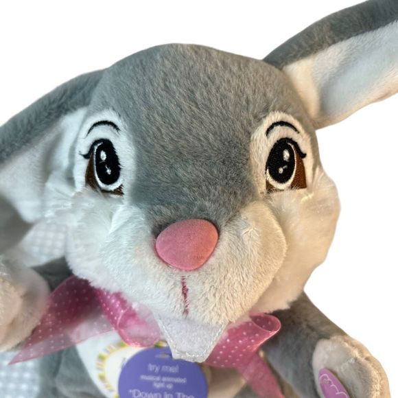 Dan Dee Singing Dancing Easter Bunny Light Up Cheeks Animated Plush Rabbit FUN - Picture 7 of 16